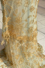 Load image into Gallery viewer, Gorgeous Mermaid Spaghetti Straps Orange Long Prom Dress with Appliques