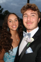 Load image into Gallery viewer, Gorgeous Mermaid Strapless Light Blue Long Prom Dress with Embroidery