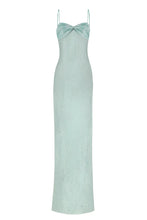 Load image into Gallery viewer, Gorgeous Sheath Spaghetti Straps Pink Long Prom Dress with Lace