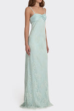 Load image into Gallery viewer, Gorgeous Sheath Spaghetti Straps Pink Long Prom Dress with Lace