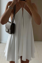 Load image into Gallery viewer, Hot A Line Halter Neck White Short Homecoming Dress with Ruffles