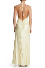 Load image into Gallery viewer, Hot Sheath Spaghetti Straps Light Yellow Long Party Dress with Backless Button