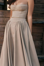 Load image into Gallery viewer, Simple A-Line Spaghetti Straps Tea Length Graduation Party Dress
