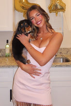 Load image into Gallery viewer, Pretty Bodycon Sweetheart Light Pink Short Homecoming Dress with Beading