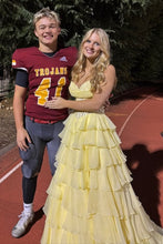 Load image into Gallery viewer, Princess A Line Sweetheart Pink Corset Prom Dress with Appliques Ruffles
