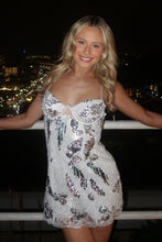 Load image into Gallery viewer, Sparkly A Line Spaghetti Straps Silver Sequins Short Homecoming Dress