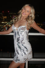 Load image into Gallery viewer, Sparkly A Line Spaghetti Straps Silver Sequins Short Homecoming Dress
