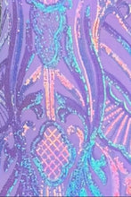 Load image into Gallery viewer, Sparkly Mermaid One Shoulder Lilac Sequins Long Prom Dress with Keyhole