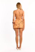 Load image into Gallery viewer, Sparkly Sheath Spaghetti Straps Orange Short Homecoming Dress with Beading