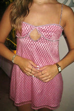 Load image into Gallery viewer, Sparkly A Line Spaghetti Straps Gold Sequins Short Homecoming Dress with Keyhole