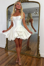 Load image into Gallery viewer, Strapless Red Corset Homecoming Dress with Dramatic Rose Detail