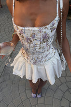 Load image into Gallery viewer, Stunning Two Piece Spaghetti Straps Lilac Corset Homecoming Dress
