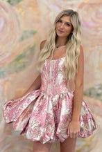 Load image into Gallery viewer, Stunning A Line Strapless Yellow Corset Homecoming Dress
