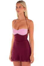 Load image into Gallery viewer, Stylish A Line Halter Neck Blue Short Homecoming Dress with Criss Cross Back