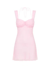 Load image into Gallery viewer, Vintage Red Polka Dot Halter Mini Slim Fit Homecoming Dress