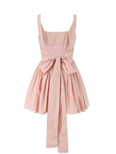 Load image into Gallery viewer, Sweety A Line Square Neck Pink Short Homecoming Dress with Bowknot
