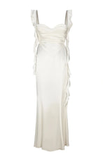 Load image into Gallery viewer, Trendy Mermaid Square Neck Light Blue Long Prom Dress with Ruffles
