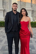 Load image into Gallery viewer, Trendy Mermaid Sweetheart Red Long Prom Dress with Ruched