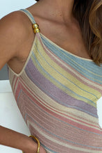 Load image into Gallery viewer, Trendy Sheath One Shoulder Striped knitted Mini Dress
