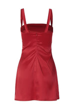 Load image into Gallery viewer, Chic Sheath Sheath Spaghetti Straps Plum Short Homecoming Dress