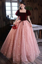 Load image into Gallery viewer, Princess A Line Square Neck Floor Length Formal Dress Party Dress
