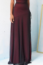 Load image into Gallery viewer, Sheath Spaghetti Straps Burgundy Long Prom Dress with Silt