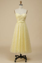 Load image into Gallery viewer, A-Line Sweetheart Tulle Homecoming Dress With Sequin