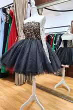 Load image into Gallery viewer, Ball Gown Off The Shoulder Homecoming Dress With Beading
