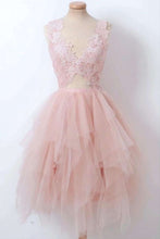 Load image into Gallery viewer, Elegant Asymmetrical Tulle Homecoming Dress