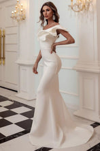 Load image into Gallery viewer, Slim Mermaid One Shoulder Sweep Train Prom Dress
