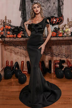 Load image into Gallery viewer, Slim Mermaid One Shoulder Sweep Train Prom Dress
