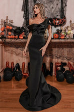 Load image into Gallery viewer, Slim Mermaid One Shoulder Sweep Train Prom Dress