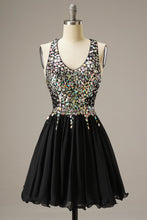 Load image into Gallery viewer, Short Mini Party Dress WIth Crystal Beads