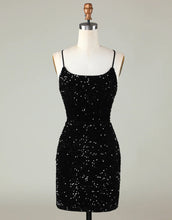Load image into Gallery viewer, Short-Mini Spaghetti straps Corset Back Homecoming Dress
