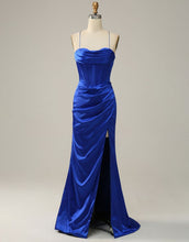 Load image into Gallery viewer, Sexy Mermaid Spaghetti Straps Prom Dress With Split

